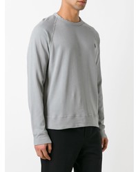 grauer Pullover mit einem Rundhalsausschnitt von Polo Ralph Lauren