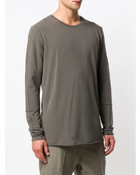 grauer Pullover mit einem Rundhalsausschnitt von Thom Krom