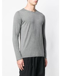 grauer Pullover mit einem Rundhalsausschnitt von Laneus