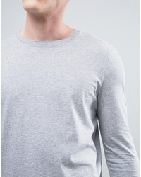 grauer Pullover mit einem Rundhalsausschnitt von Asos