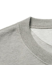 grauer Pullover mit einem Rundhalsausschnitt von Brunello Cucinelli