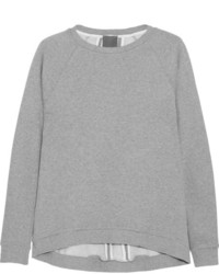 grauer Pullover mit einem Rundhalsausschnitt von Lot 78