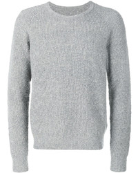 grauer Pullover mit einem Rundhalsausschnitt von Maison Margiela