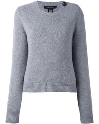 grauer Pullover mit einem Rundhalsausschnitt von Marc Jacobs