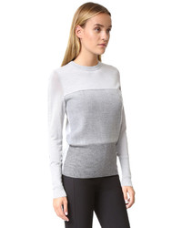 grauer Pullover mit einem Rundhalsausschnitt von Rag & Bone