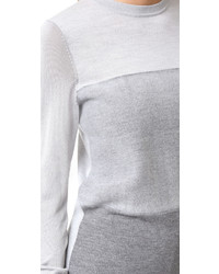 grauer Pullover mit einem Rundhalsausschnitt von Rag & Bone