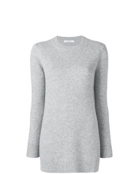 grauer Pullover mit einem Rundhalsausschnitt von Max Mara