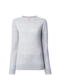 grauer Pullover mit einem Rundhalsausschnitt von Michael Kors Collection