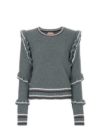 grauer Pullover mit einem Rundhalsausschnitt von N°21