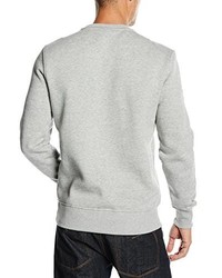 grauer Pullover mit einem Rundhalsausschnitt von New Era