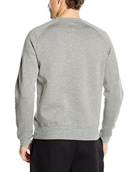 grauer Pullover mit einem Rundhalsausschnitt von Nike