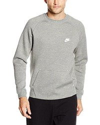 grauer Pullover mit einem Rundhalsausschnitt von Nike