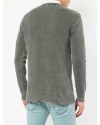 grauer Pullover mit einem Rundhalsausschnitt von GUILD PRIME