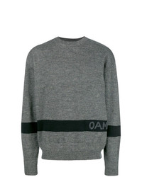grauer Pullover mit einem Rundhalsausschnitt von Oamc