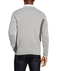 grauer Pullover mit einem Rundhalsausschnitt von ONLY & SONS