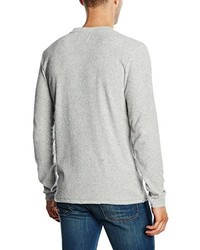 grauer Pullover mit einem Rundhalsausschnitt von ONLY & SONS