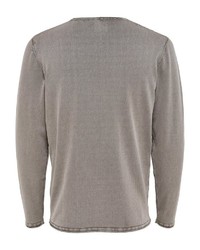 grauer Pullover mit einem Rundhalsausschnitt von ONLY & SONS