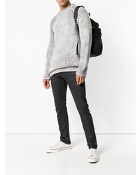 grauer Pullover mit einem Rundhalsausschnitt von Avant Toi