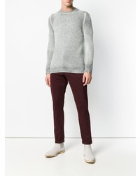 grauer Pullover mit einem Rundhalsausschnitt von Avant Toi