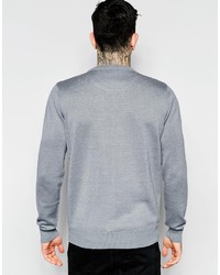 grauer Pullover mit einem Rundhalsausschnitt von Bellfield