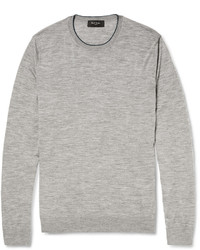 grauer Pullover mit einem Rundhalsausschnitt von Paul Smith