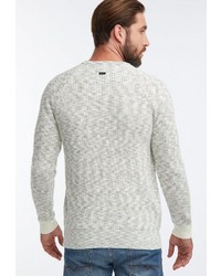 grauer Pullover mit einem Rundhalsausschnitt von Petrol Industries