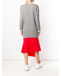 grauer Pullover mit einem Rundhalsausschnitt von Woolrich