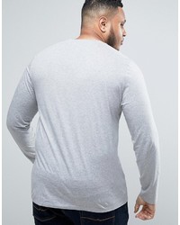 grauer Pullover mit einem Rundhalsausschnitt von Asos