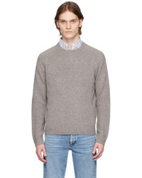 grauer Pullover mit einem Rundhalsausschnitt von Polo Ralph Lauren