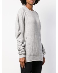 grauer Pullover mit einem Rundhalsausschnitt von Lost & Found Rooms