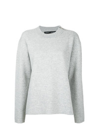 grauer Pullover mit einem Rundhalsausschnitt von Proenza Schouler