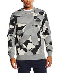 grauer Pullover mit einem Rundhalsausschnitt von Puma