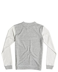 grauer Pullover mit einem Rundhalsausschnitt von Quiksilver