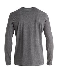 grauer Pullover mit einem Rundhalsausschnitt von Quiksilver