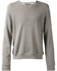 grauer Pullover mit einem Rundhalsausschnitt von Rag and Bone
