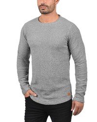 grauer Pullover mit einem Rundhalsausschnitt von Redefined Rebel