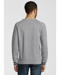 grauer Pullover mit einem Rundhalsausschnitt von Replay