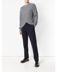 grauer Pullover mit einem Rundhalsausschnitt von Chalayan