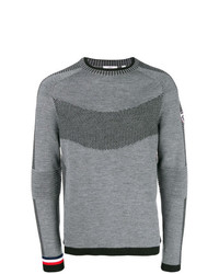 grauer Pullover mit einem Rundhalsausschnitt von Rossignol