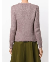 grauer Pullover mit einem Rundhalsausschnitt von Etro