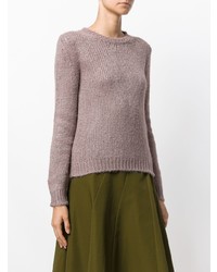 grauer Pullover mit einem Rundhalsausschnitt von Etro