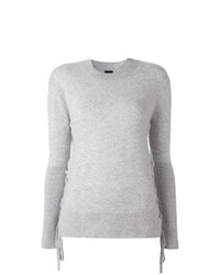 grauer Pullover mit einem Rundhalsausschnitt von RtA