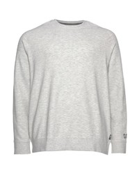 grauer Pullover mit einem Rundhalsausschnitt von s.Oliver