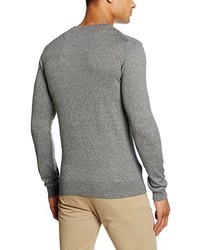 grauer Pullover mit einem Rundhalsausschnitt von Scotch & Soda