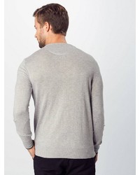 grauer Pullover mit einem Rundhalsausschnitt von Scotch & Soda