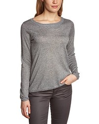 grauer Pullover mit einem Rundhalsausschnitt von Selected Femme