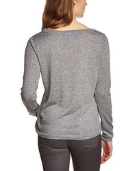 grauer Pullover mit einem Rundhalsausschnitt von Selected Femme