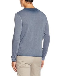 grauer Pullover mit einem Rundhalsausschnitt von Selected Homme