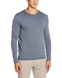 grauer Pullover mit einem Rundhalsausschnitt von Selected Homme