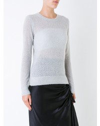 grauer Pullover mit einem Rundhalsausschnitt von Michael Kors Collection